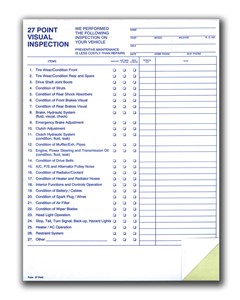 27 Point Inspection Forms