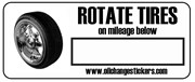 Tire Rotation Labels