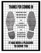 Poly Back Floor Mat