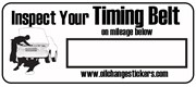 Timing Belt Labels