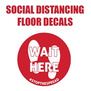 Social Distancing Floor Decals